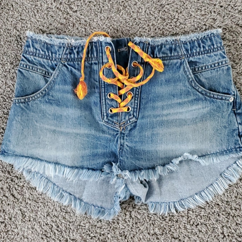 Free people denim shorts